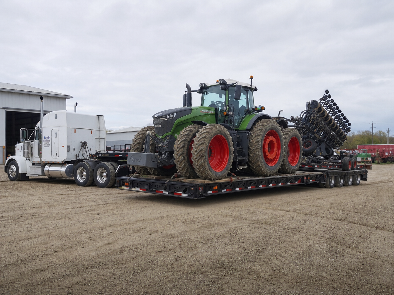 Heavy equipment prepared for nationwide delivery